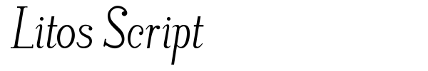 Litos Script font preview